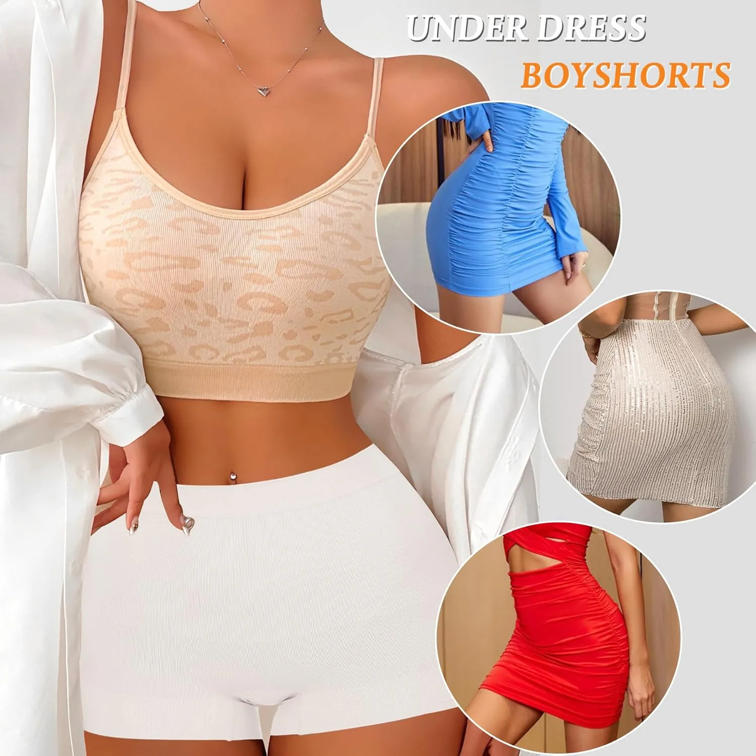 Seamless Shaping Boyshorts for Women High Waist Tummy Control Panties Shapewear Shorts Body Shaper Underwear