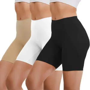 Seamless Slip Shorts for Women Under Dress Tummy Control Shapewear Shorts Anti Chafing High Waisted Underwear Boyshorts