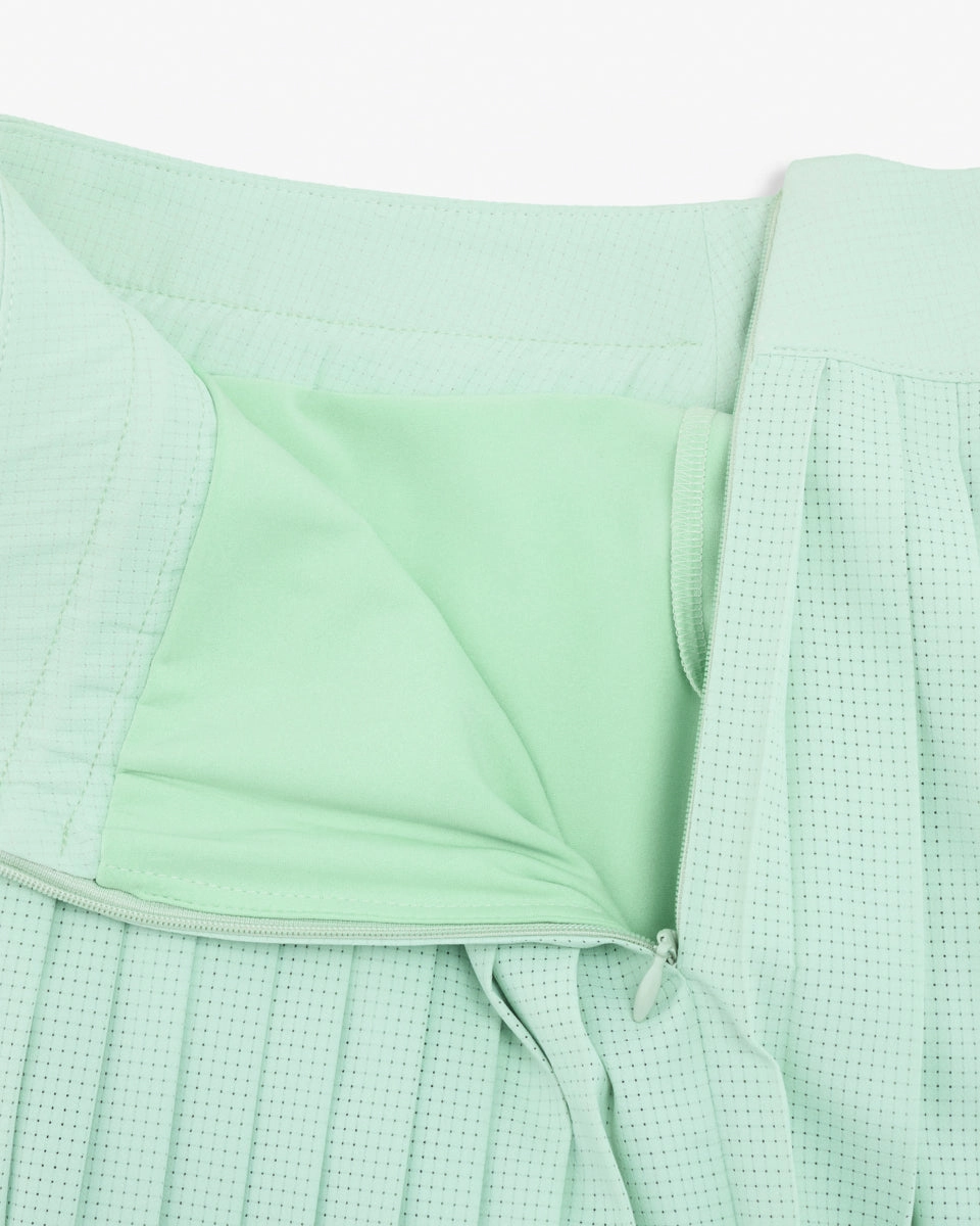 Magic Rib String Pleated Skirt - Mint Simple Comfort