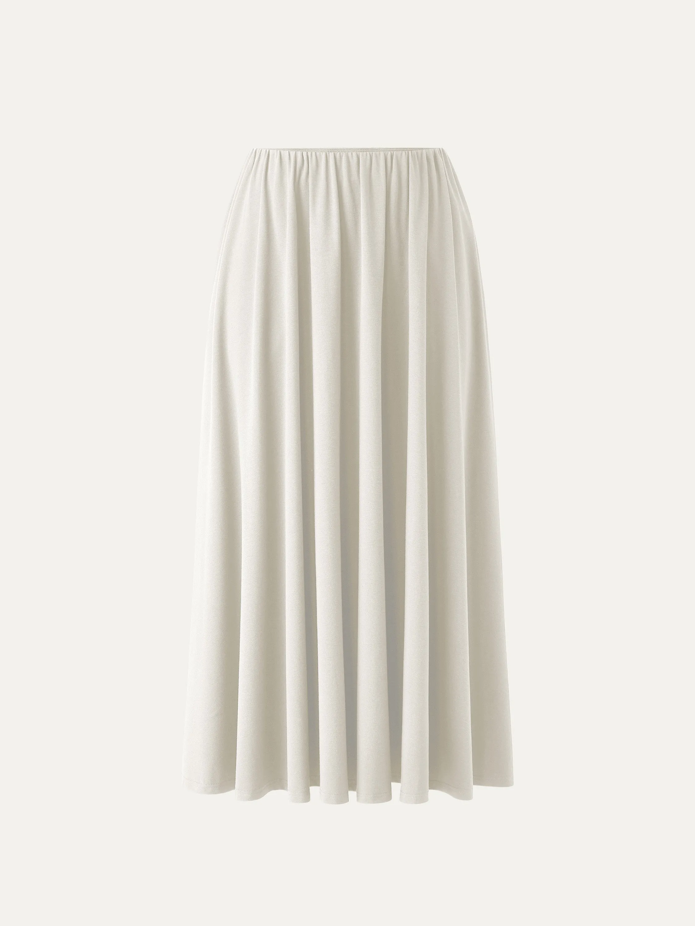 Umbrella Maxi Skirt with Pockets Layered Look Versatile Comfort