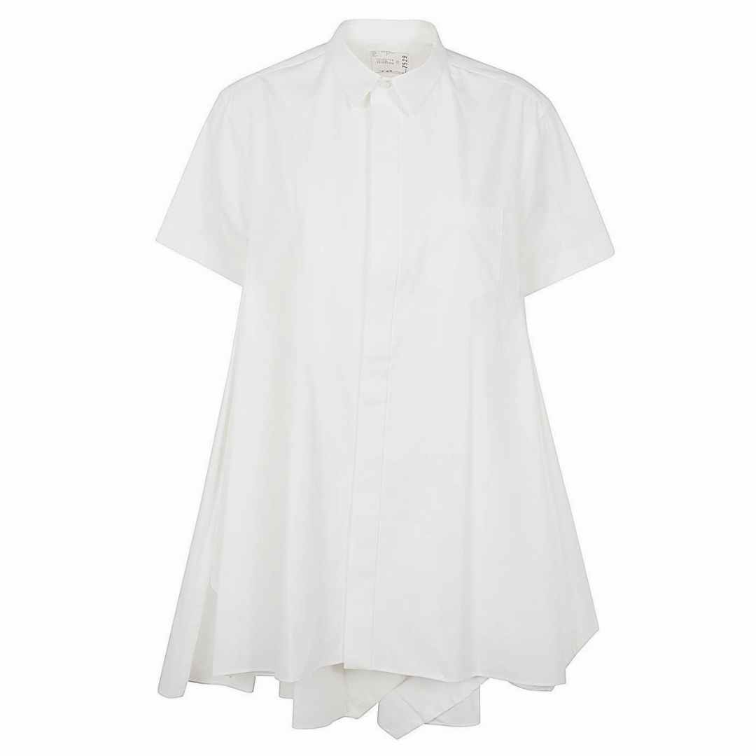 Cozy Cut Cotton Poplin Mini Dress
