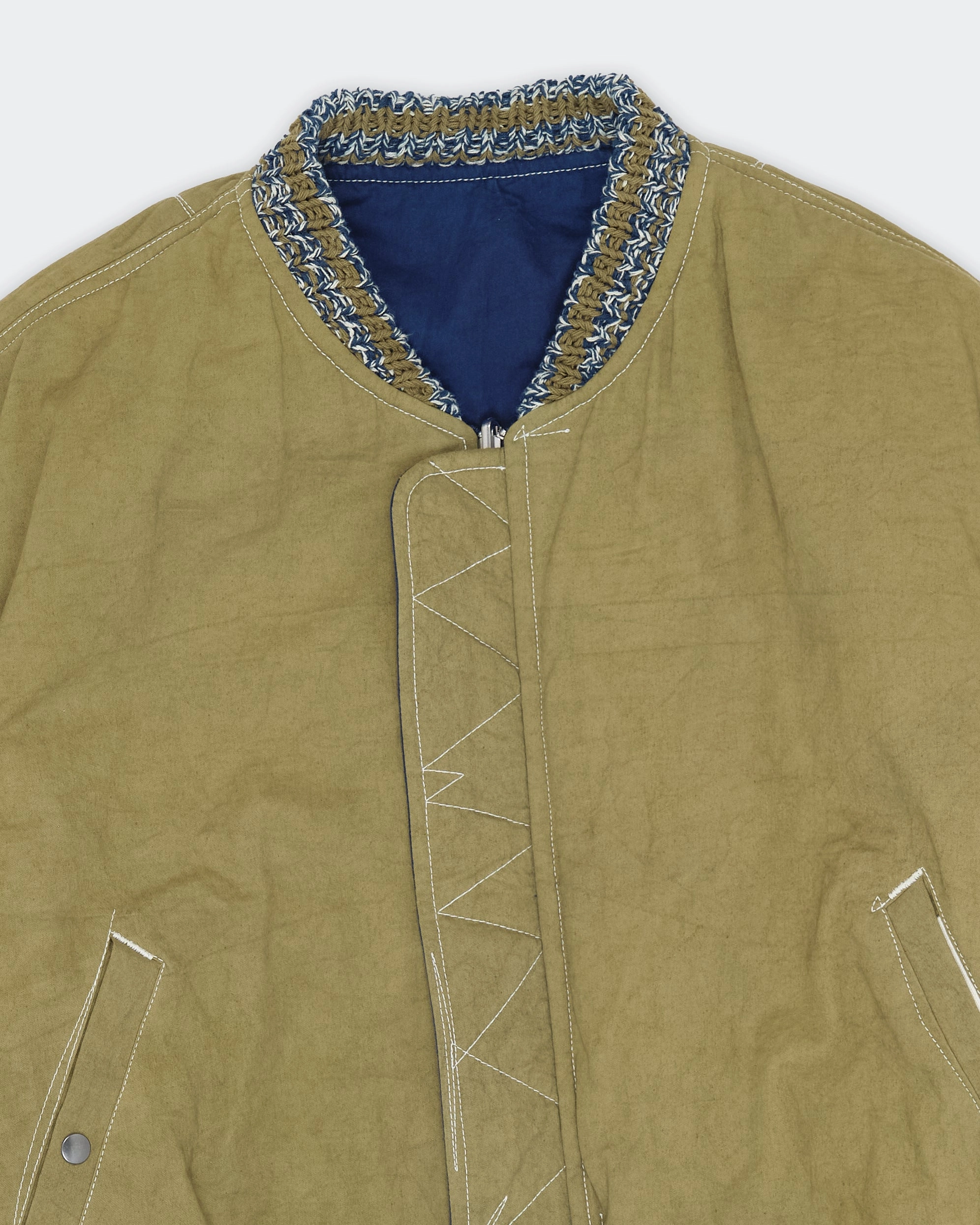 Daily Essential Seed Bomber - Indigo Wonky-Wear