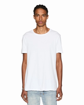 Comfort and Breathable SEEING LINES SS TEE WHITE