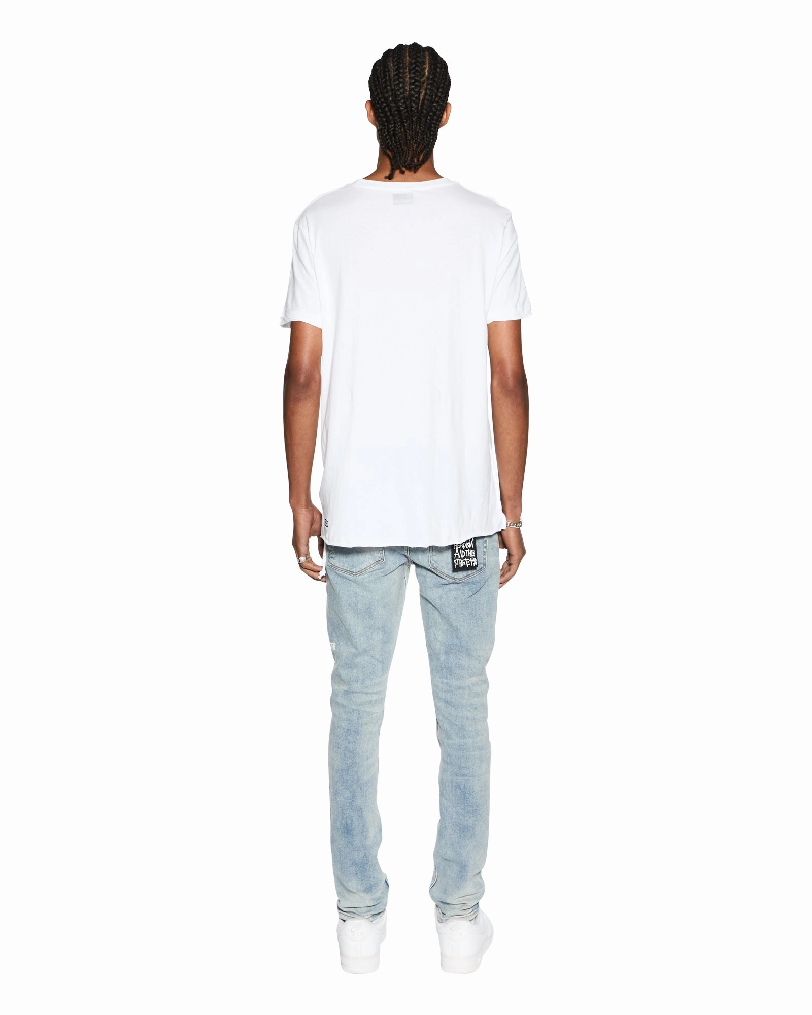 SEEING LINES SS TEE WHITE Sports Apparel