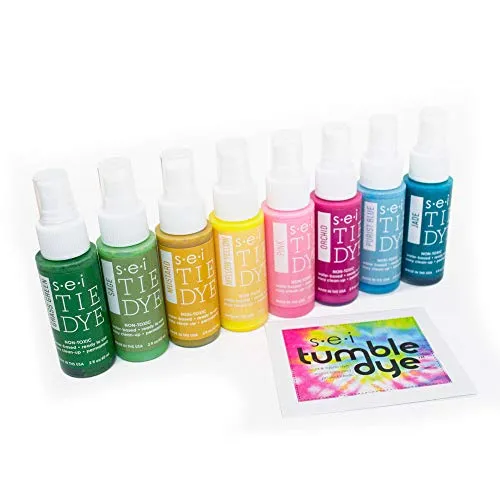 S.E.I. Natural Fade Tie Dye Kit, Fabric Spray Dye, 8 Colors