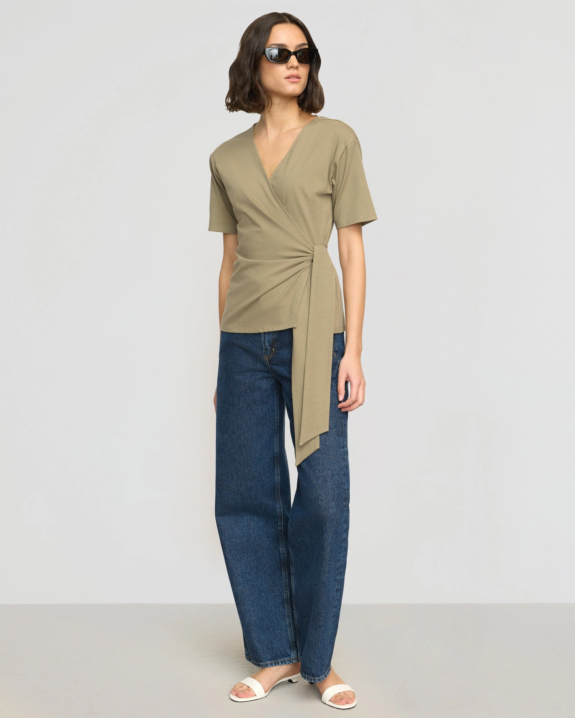 Sena Organic Cotton Wrap Tee MultiPocket AntiStaticFinish
