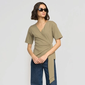 Sena Organic Cotton Wrap Tee UltravioletProtectionFabric
