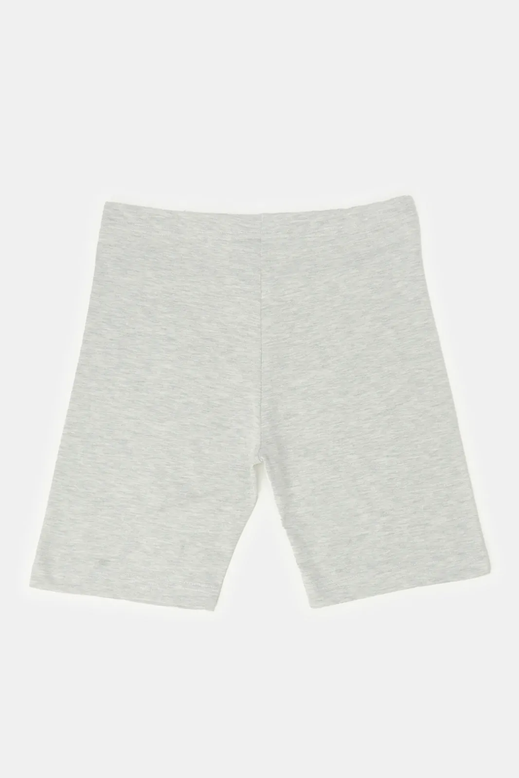 Senior Girls Pink And Grey Cycling Shorts (Pack of 2)