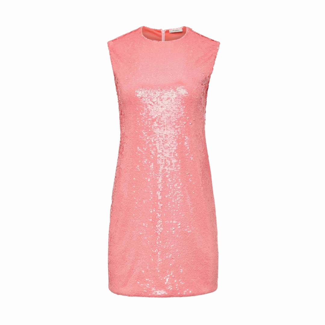 Feminine fit-and-flare silhouette Sequin Mini Shift Dress