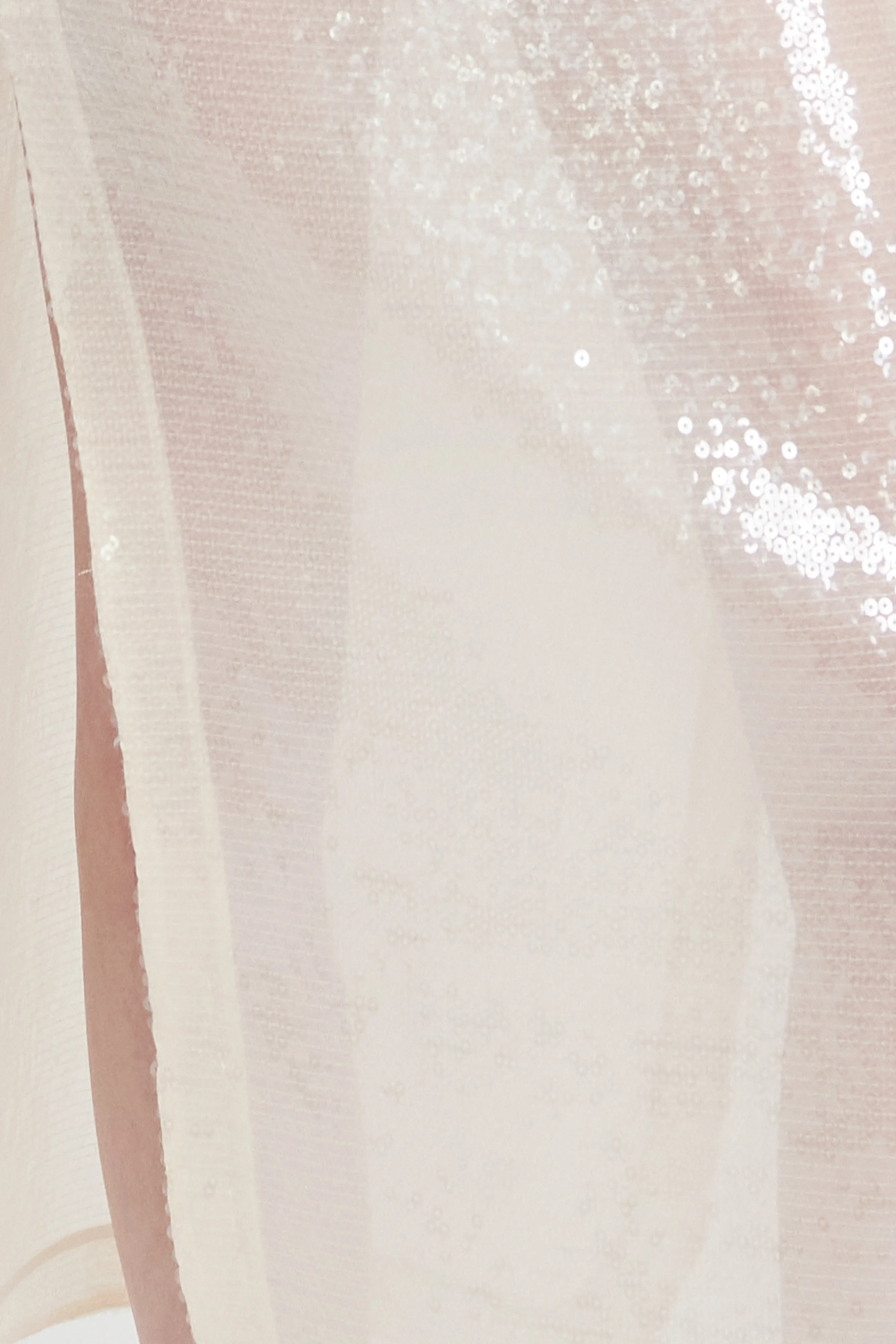 Sequined Skirt Ivory Comfortable Motion