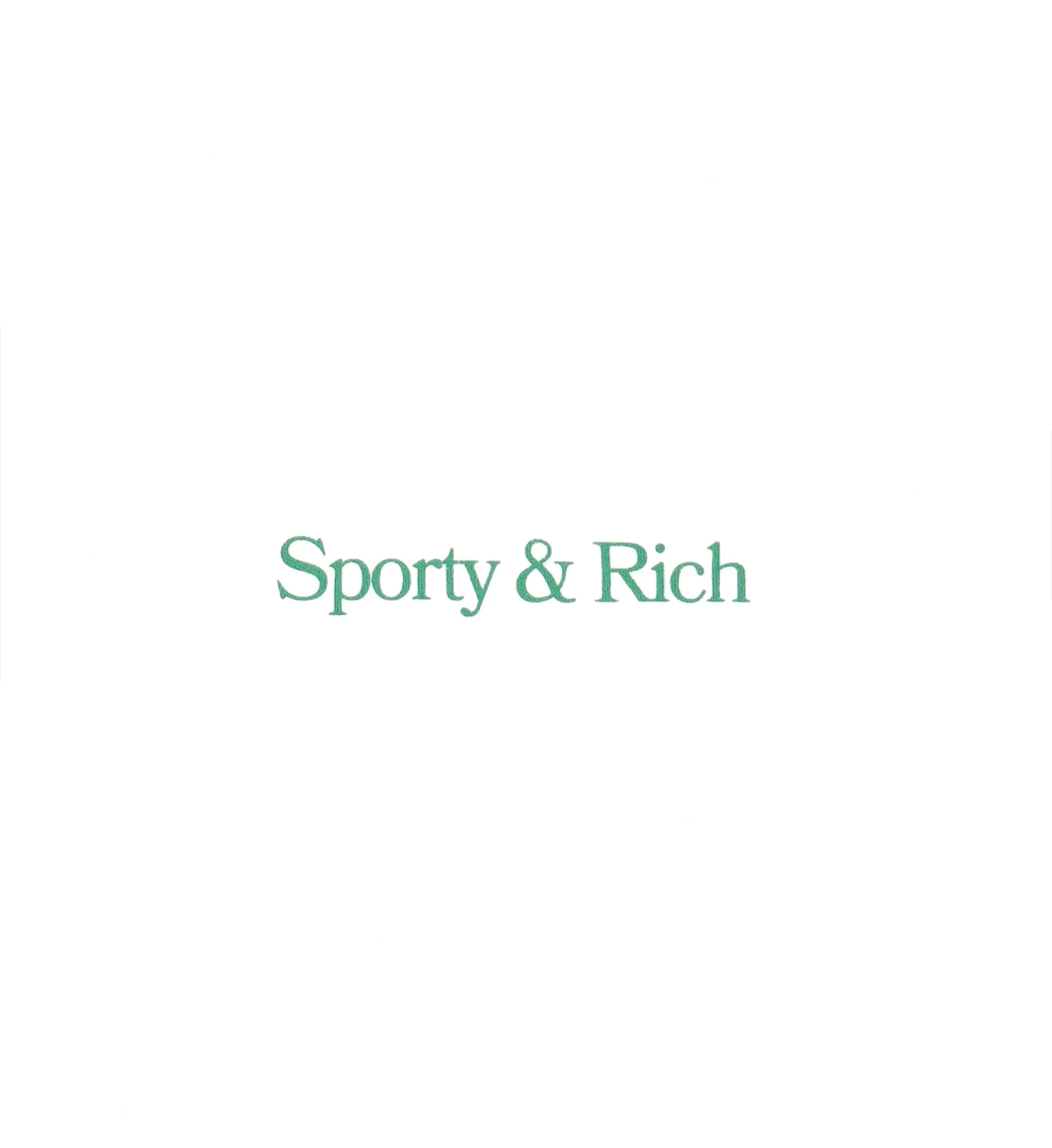 Serif Logo Ringer Tee - White/Verde