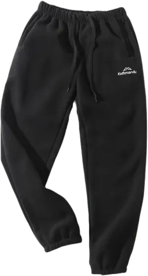 SevenBoy Men's Thermal Fleece Jogger Pants Sherpa Lined Sweatpants Winter Warm Thick Track Pants Drawstring Waist