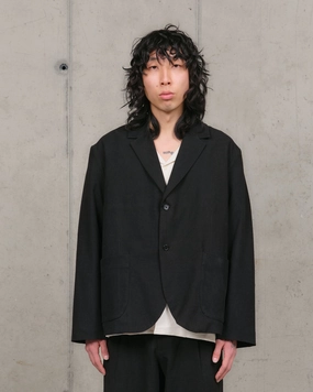 Shale Jacket - Black Slub Lightweight Denim Blend