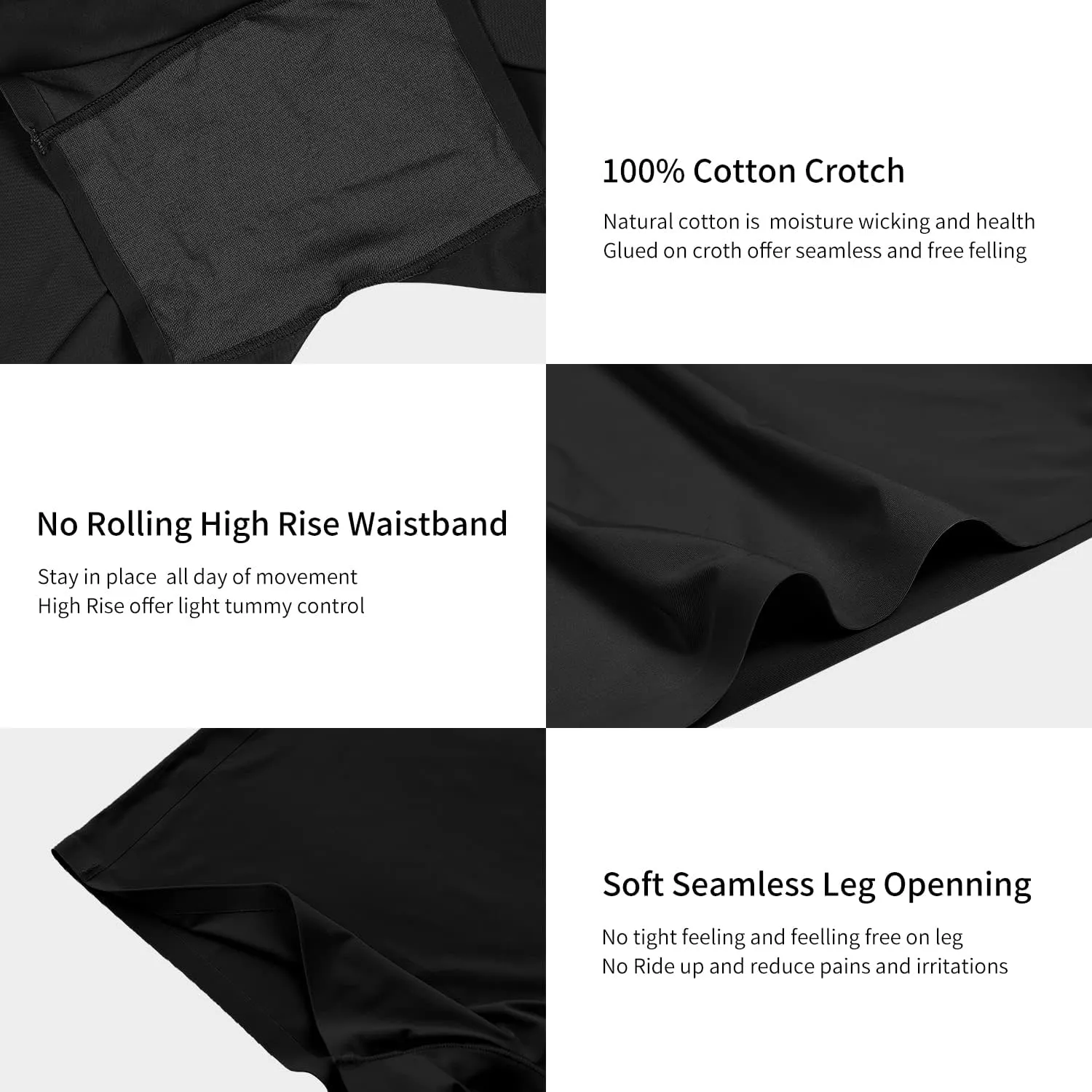 SHARICCA BoyShorts Panties for Women Seamless Soft Boy Shorts Underwear Short Boxer Briefs Anti Chafing Multiple Pack