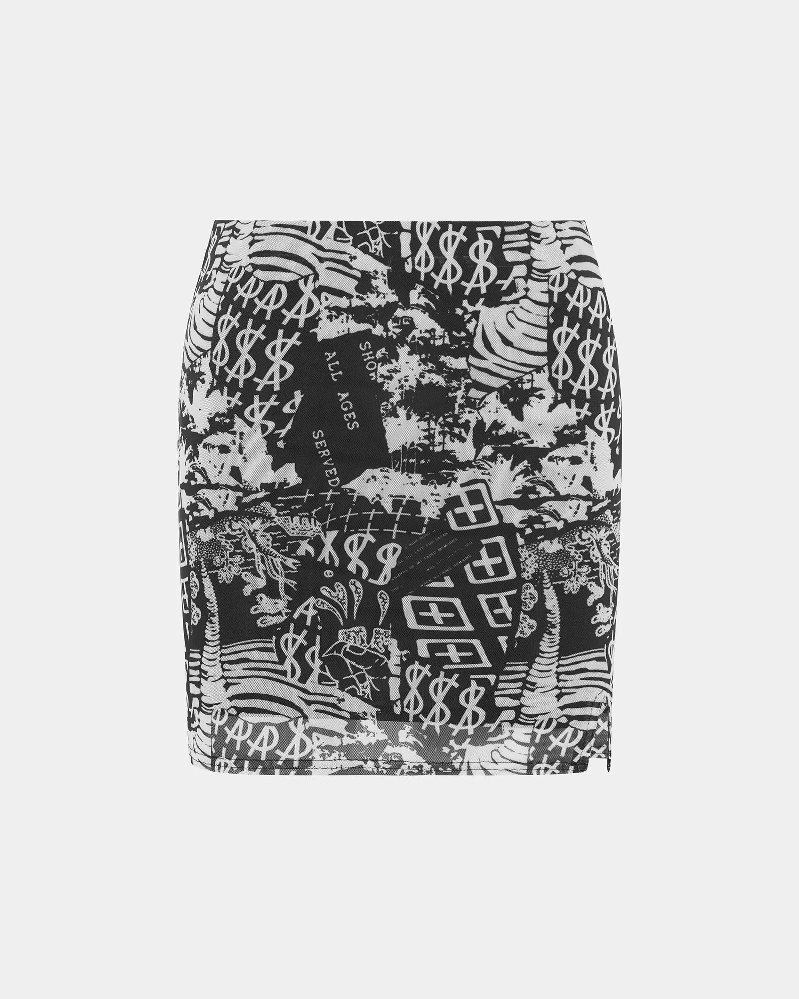 Easy Vibe Minimalist Chic GRAF LOW MINI SKIRT