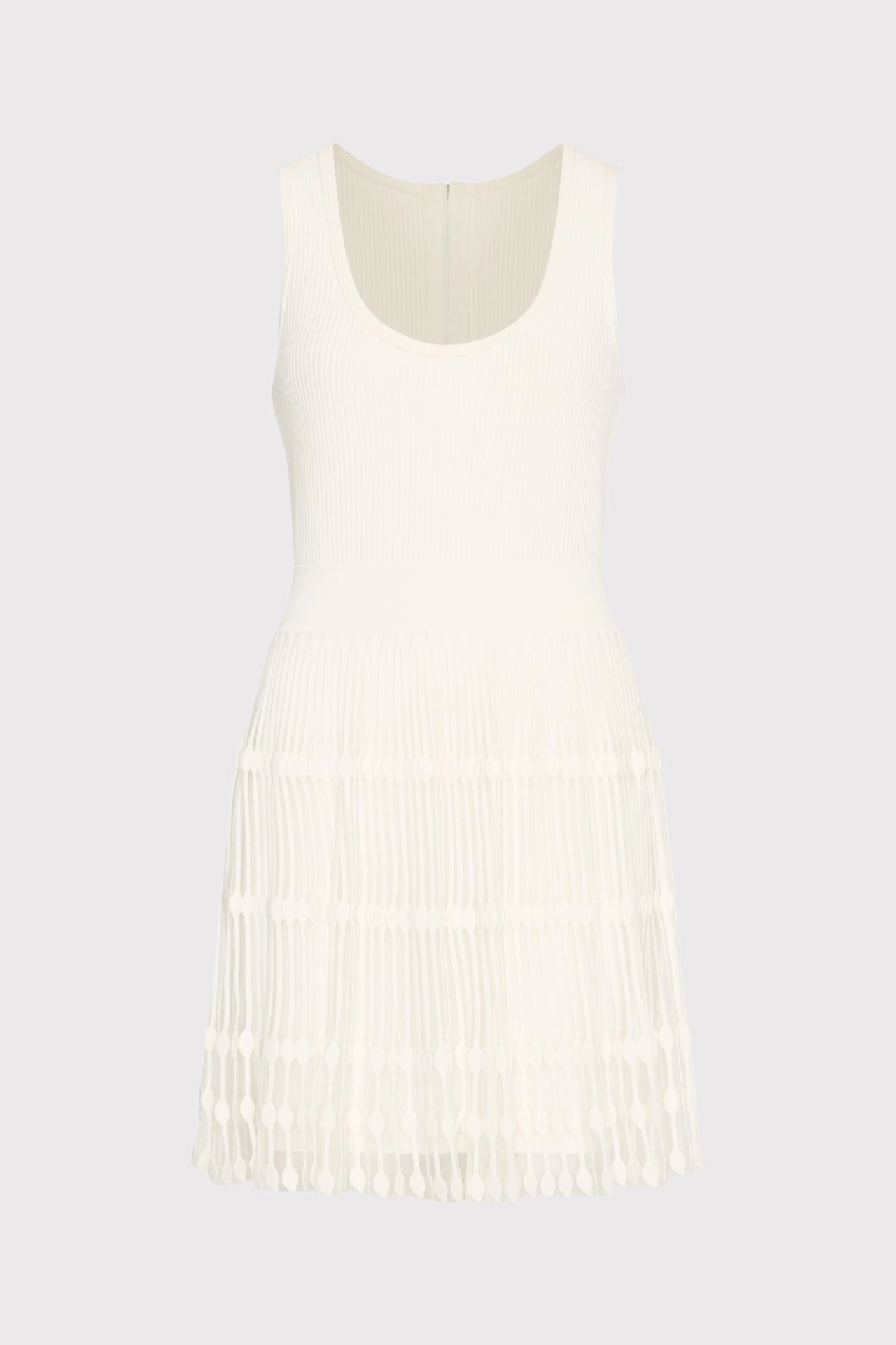 Sheer Knit Fit And Flare Mini Dress Daily Ready