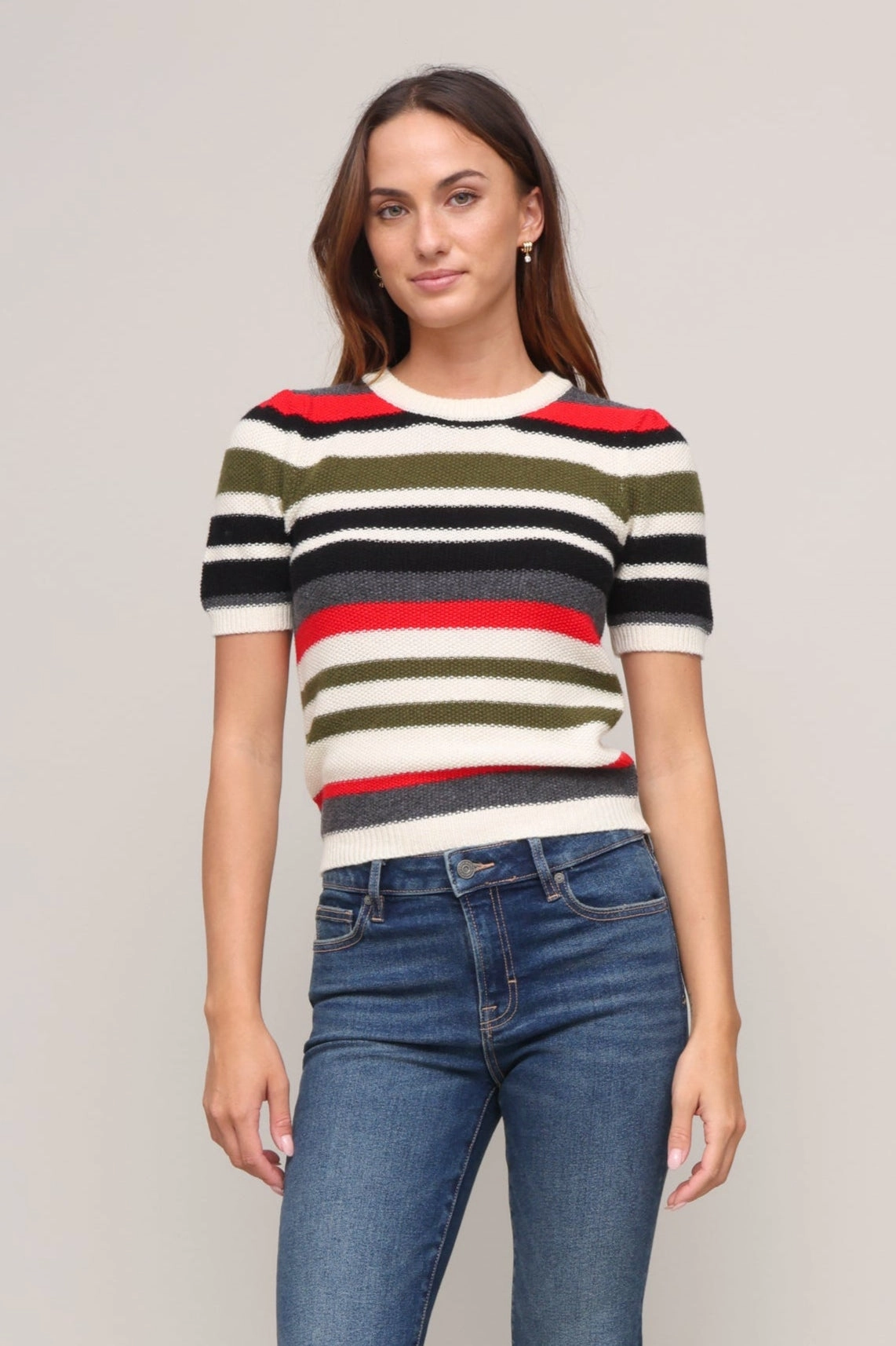 Shellie Sweater Ribbed Detailing Casual Layer