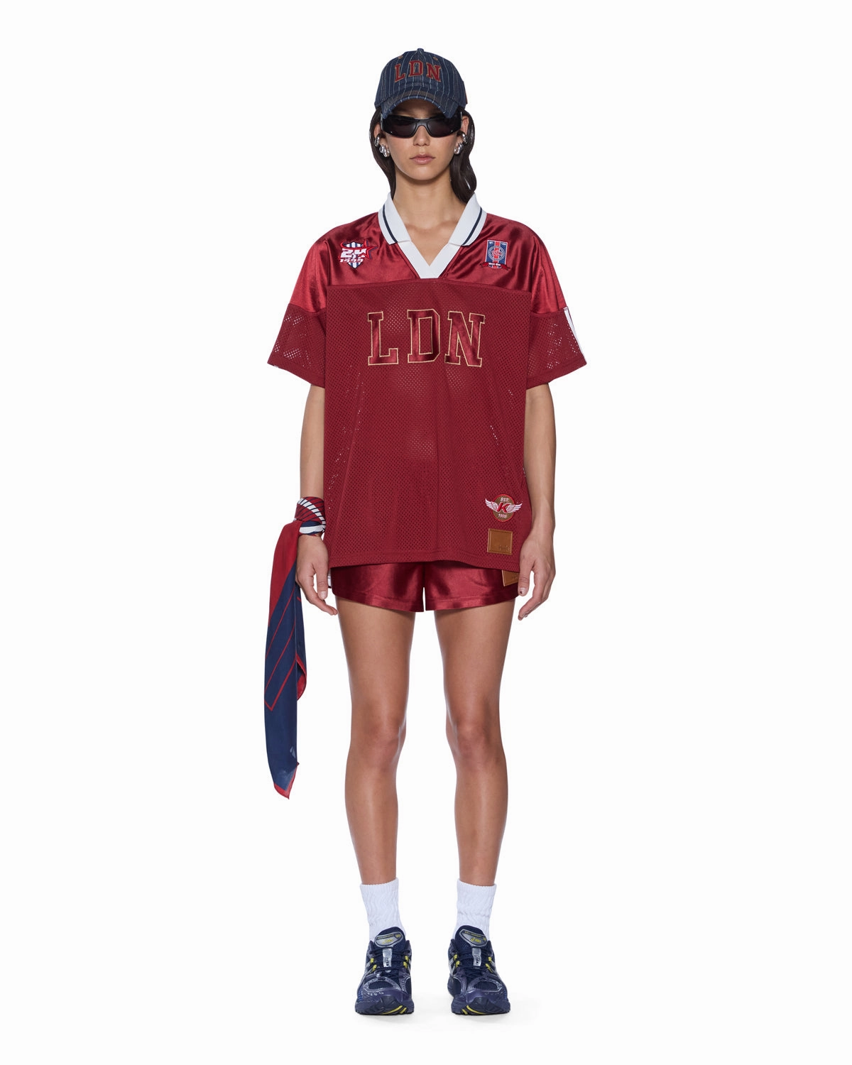 LDN BOYFRIEND SS JERSEY GARNET Reflective Trim TemperatureRegulating