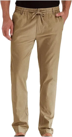 SHOPESSA Mens Business Casual Pants Relaxed Fit Relaxed Fit Elastic Waist Comfort Stretch Dress Pants Cotton Stretch Pants
