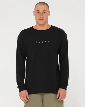 Short Cut Waffle Long Sleeve