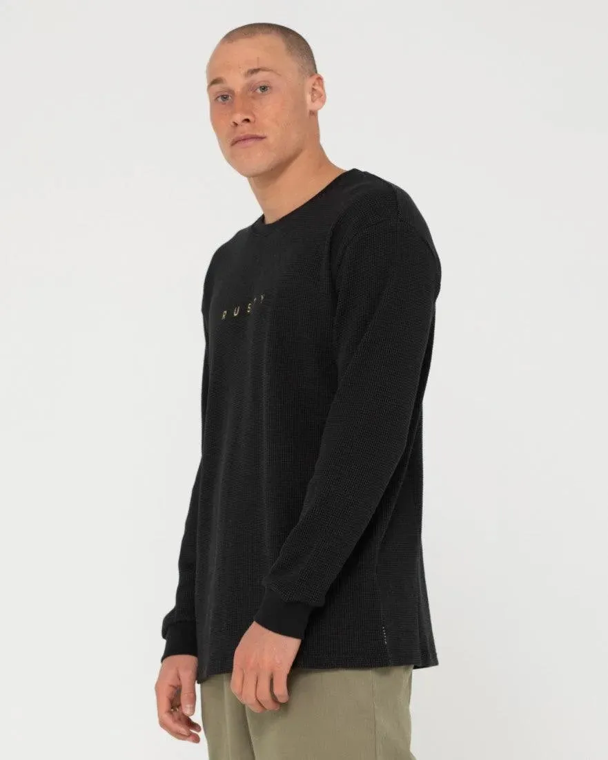 Short Cut Waffle Long Sleeve