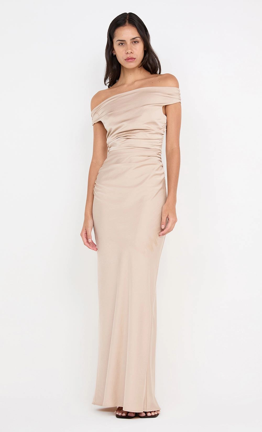 ETERNITY OFF SHOULDER MAXI - SAND All-day style