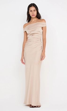 ETERNITY OFF SHOULDER MAXI - SAND All-day style