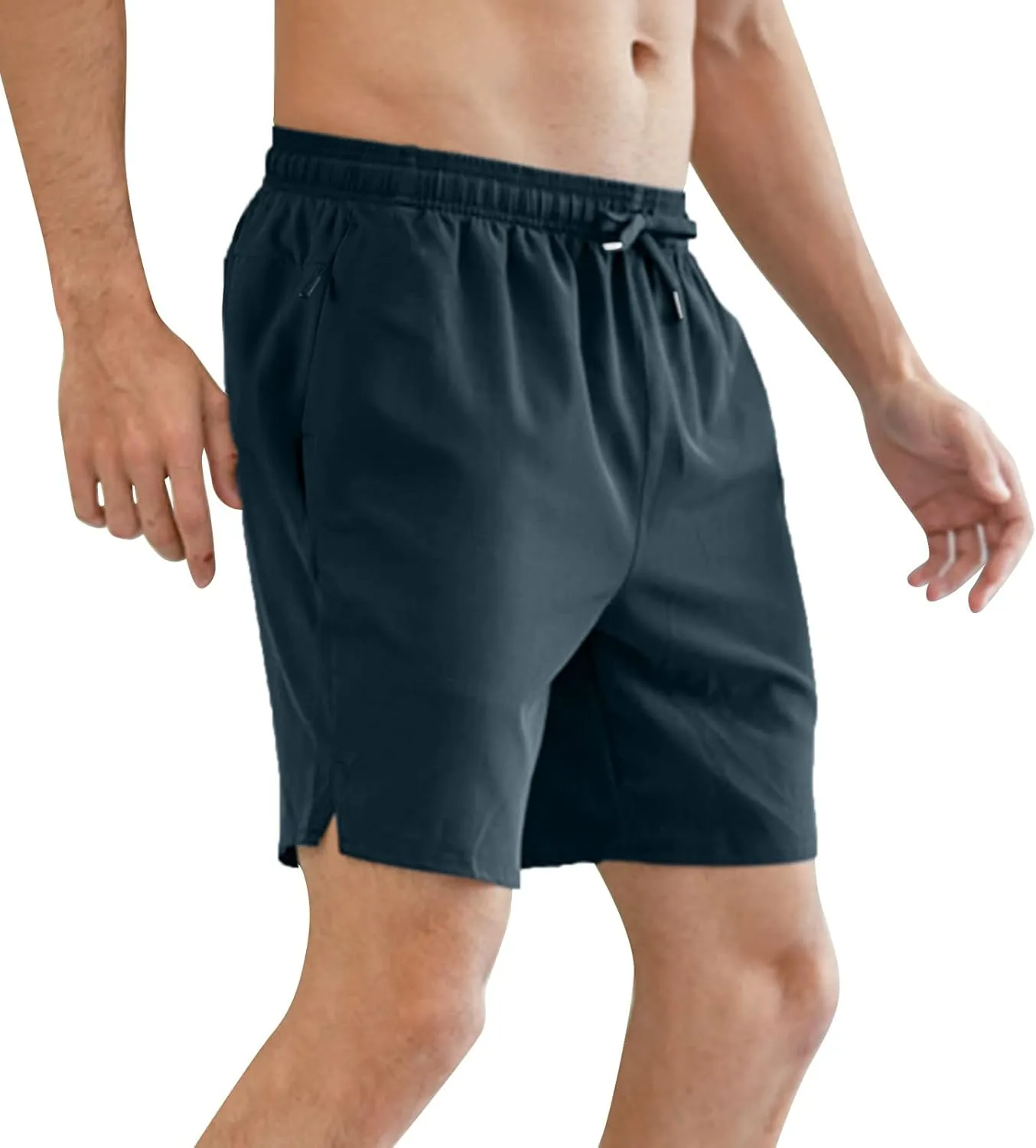 Shorts for Men Basketball Athletic Shorts Elastic Waist Drawstring Shorts Summer Beach Vacation Casual Shorts