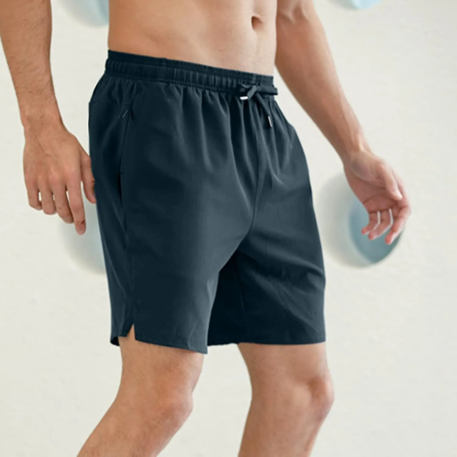 Shorts for Men Basketball Athletic Shorts Elastic Waist Drawstring Shorts Summer Beach Vacation Casual Shorts