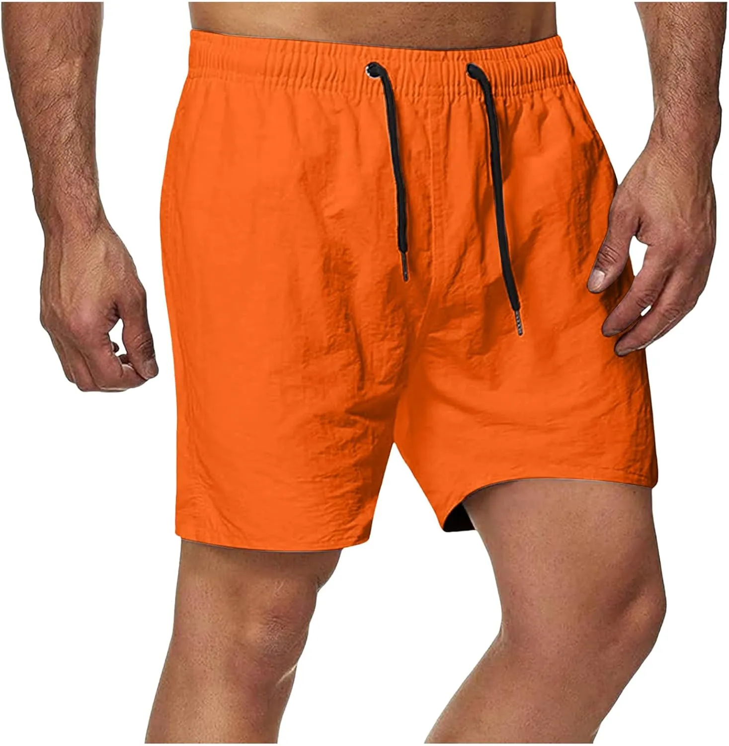 Shorts for Men Casual Lightweight Outdoor Shorts Summer Beach Vacation Shorts Elastic Waist Drawstring Shorts