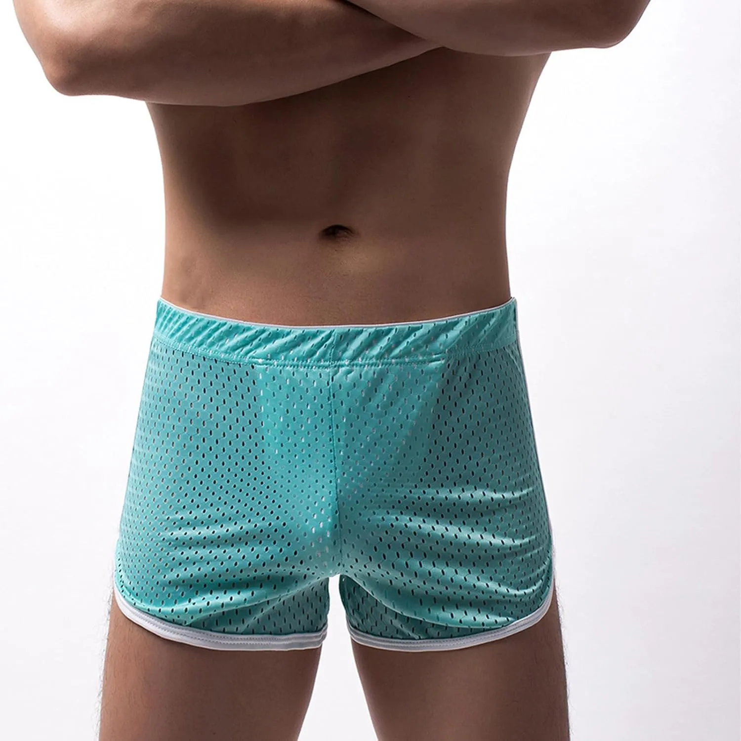 Shorts for Men, Mens Linen Drawstring Shorts,Summer Linen Beach Shorts with Pockets,Vocation Linen Shorts