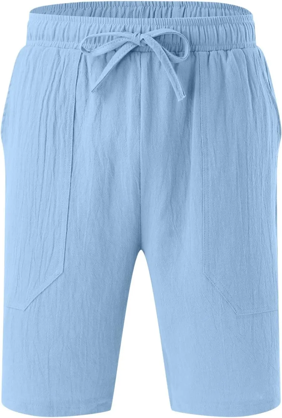 Shorts for Men Summer Beach Vacation Shorts Casual Elastic Waist Drawstring Shorts Relaxed Fit Outdoor Shorts