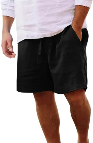 Shorts for Men Summer Beach Vacation Shorts Casual Elastic Waist Drawstring Shorts Relaxed Fit Outdoor Shorts