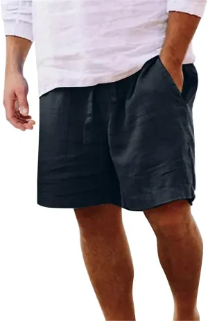 Shorts for Men Summer Beach Vacation Shorts Casual Elastic Waist Drawstring Shorts Relaxed Fit Outdoor Shorts