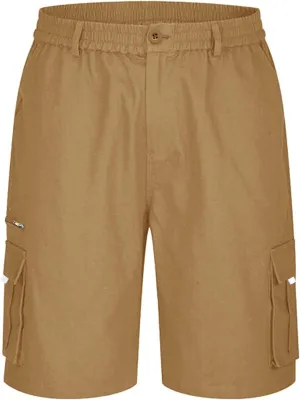 Shorts for Men Summer Beach Vacation Shorts Elastic Waist Drawstring Shorts Relaxed Lightweight Hiking Shorts