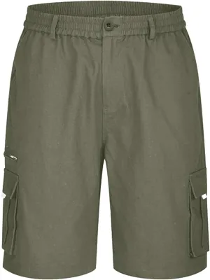 Shorts for Men Summer Beach Vacation Shorts Elastic Waist Drawstring Shorts Relaxed Lightweight Hiking Shorts