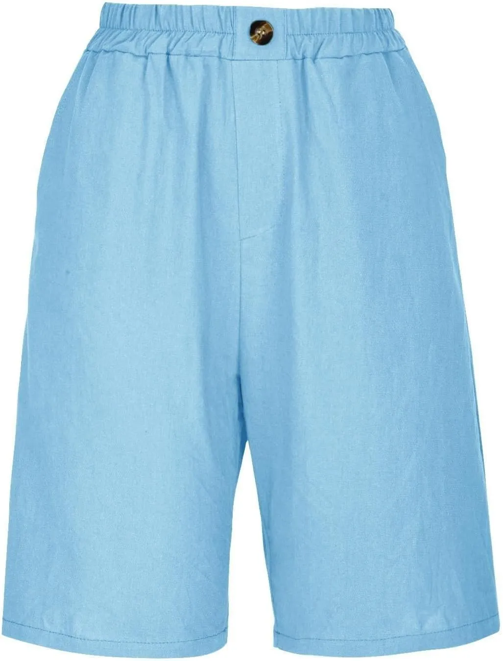 Shorts for Women 2024 Linen Shorts Casual Summer Plus Size Beach Shorts with Pockets Comfy Lounge Shorts, Large