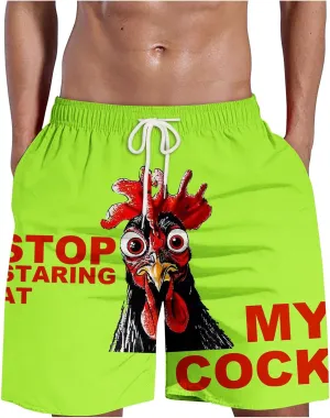 Shorts Men Funny Printed Novelty Shorts Lounge Sports Athletic Drawstring Short Pants Soft Smooth Track Shorts