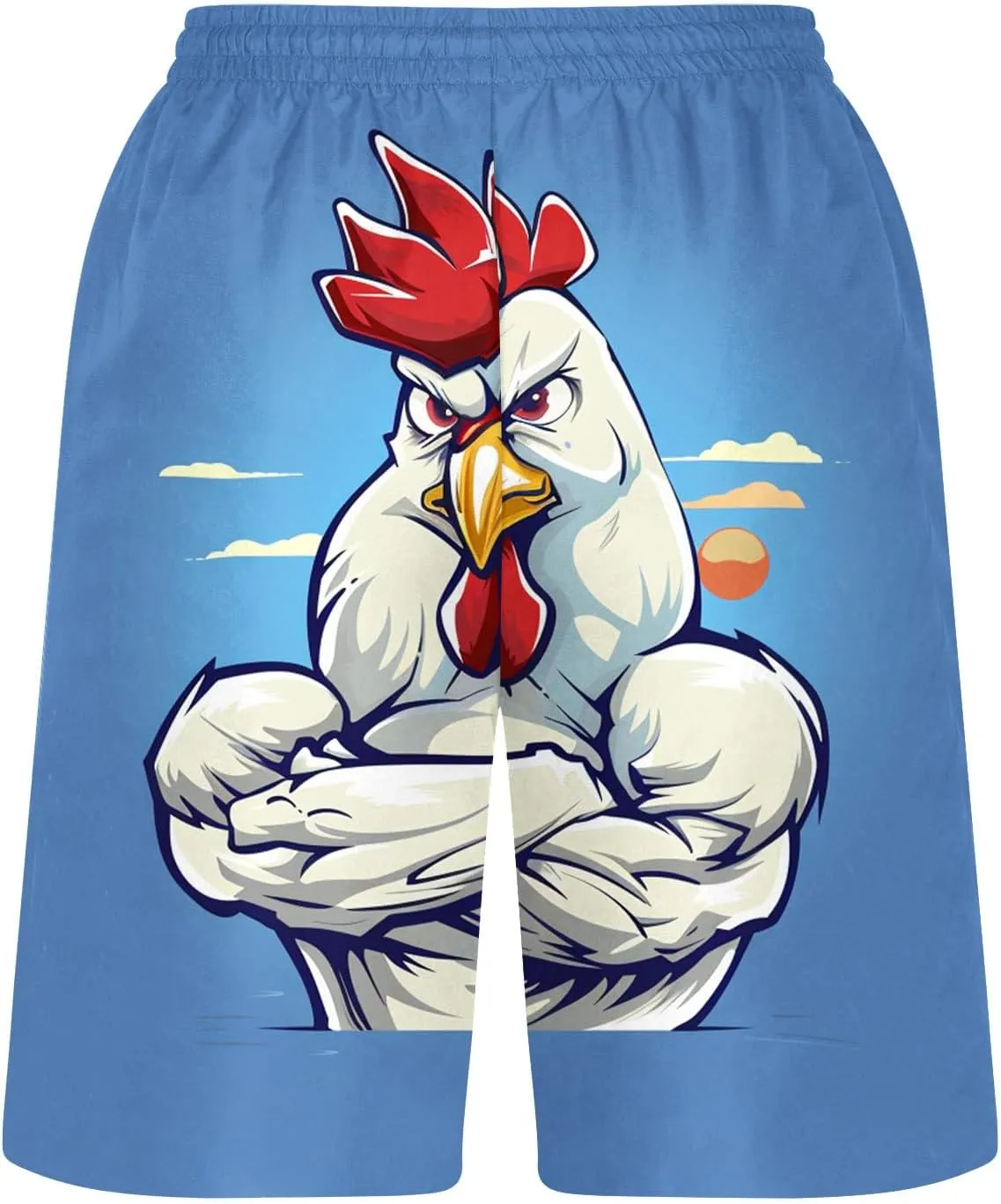 Shorts Men Funny Printed Novelty Shorts Lounge Sports Athletic Drawstring Short Pants Soft Smooth Track Shorts