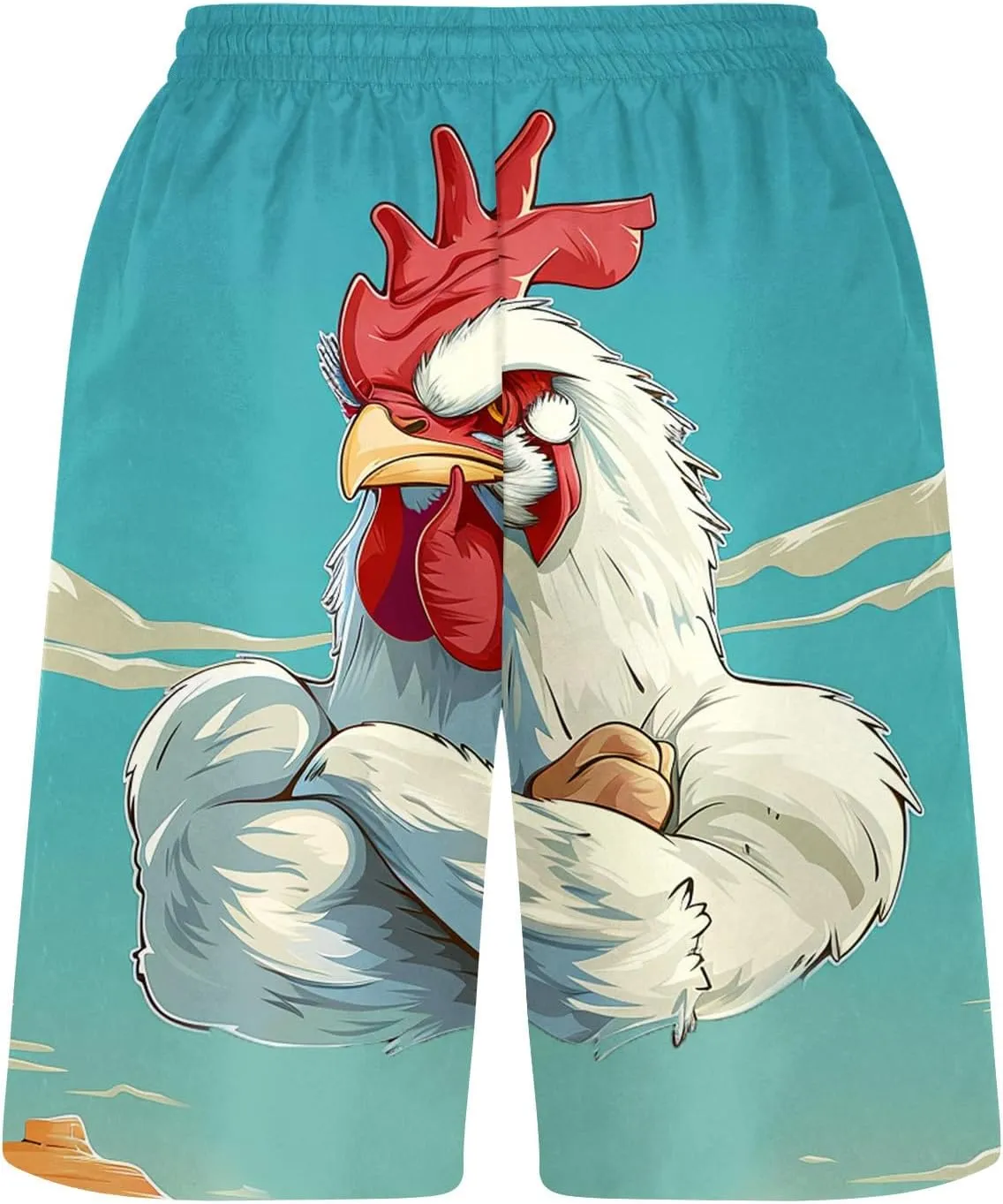 Shorts Men Funny Printed Novelty Shorts Lounge Sports Athletic Drawstring Short Pants Soft Smooth Track Shorts