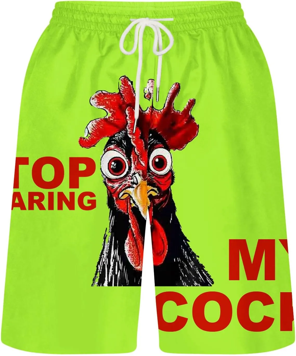 Shorts Men Funny Printed Novelty Shorts Lounge Sports Athletic Drawstring Short Pants Soft Smooth Track Shorts