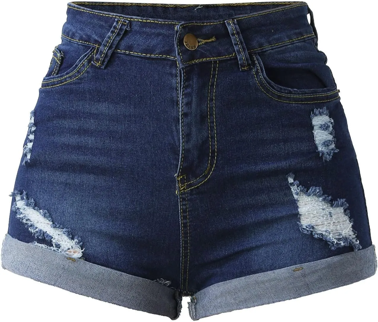 Shorts Women Women's Ripped High Waisted Denim Shorts Stretchy Jean Shorts