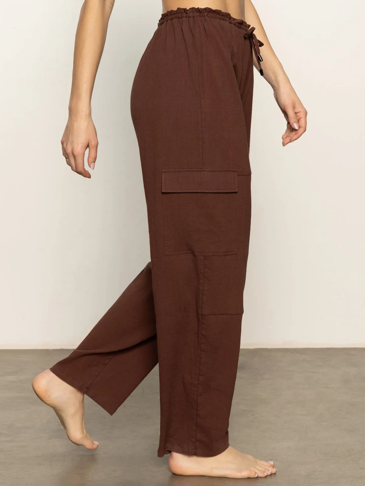 Versatile Base Layer Coastal Covers Baggy Barrel Cargo Pant Espresso
