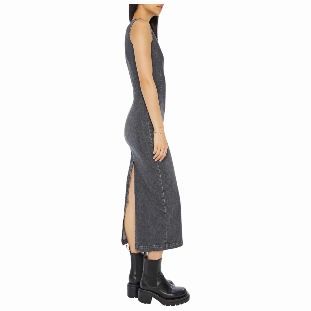 The Swerve Dress Up In Smoke Smart Blend Shirred-Detail