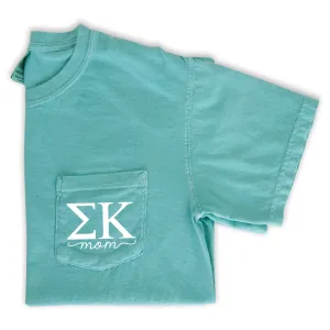 Sigma Kappa Mom Shirt - Mint