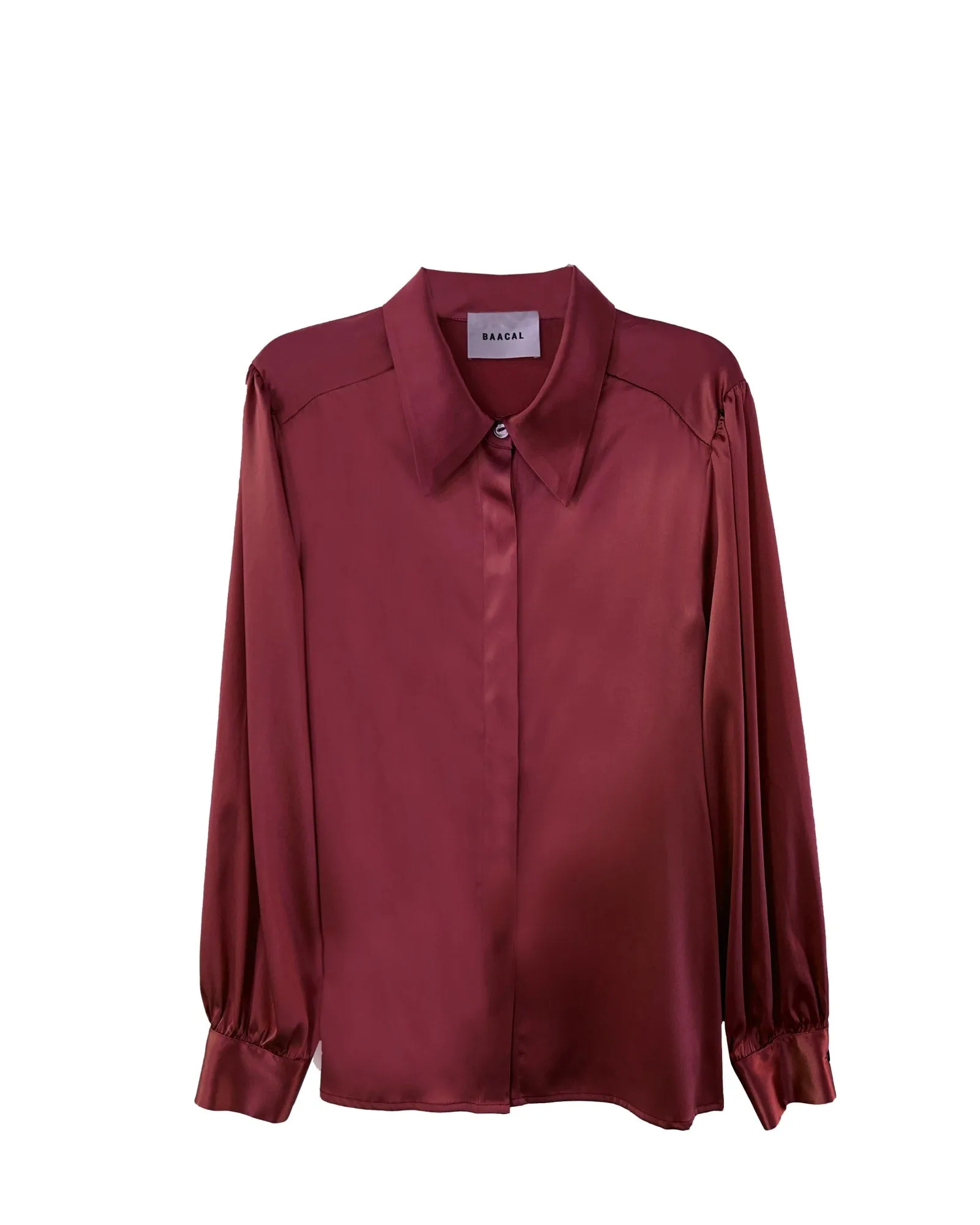 Sigourney Blouse - Burgundy Silk | Burgundy