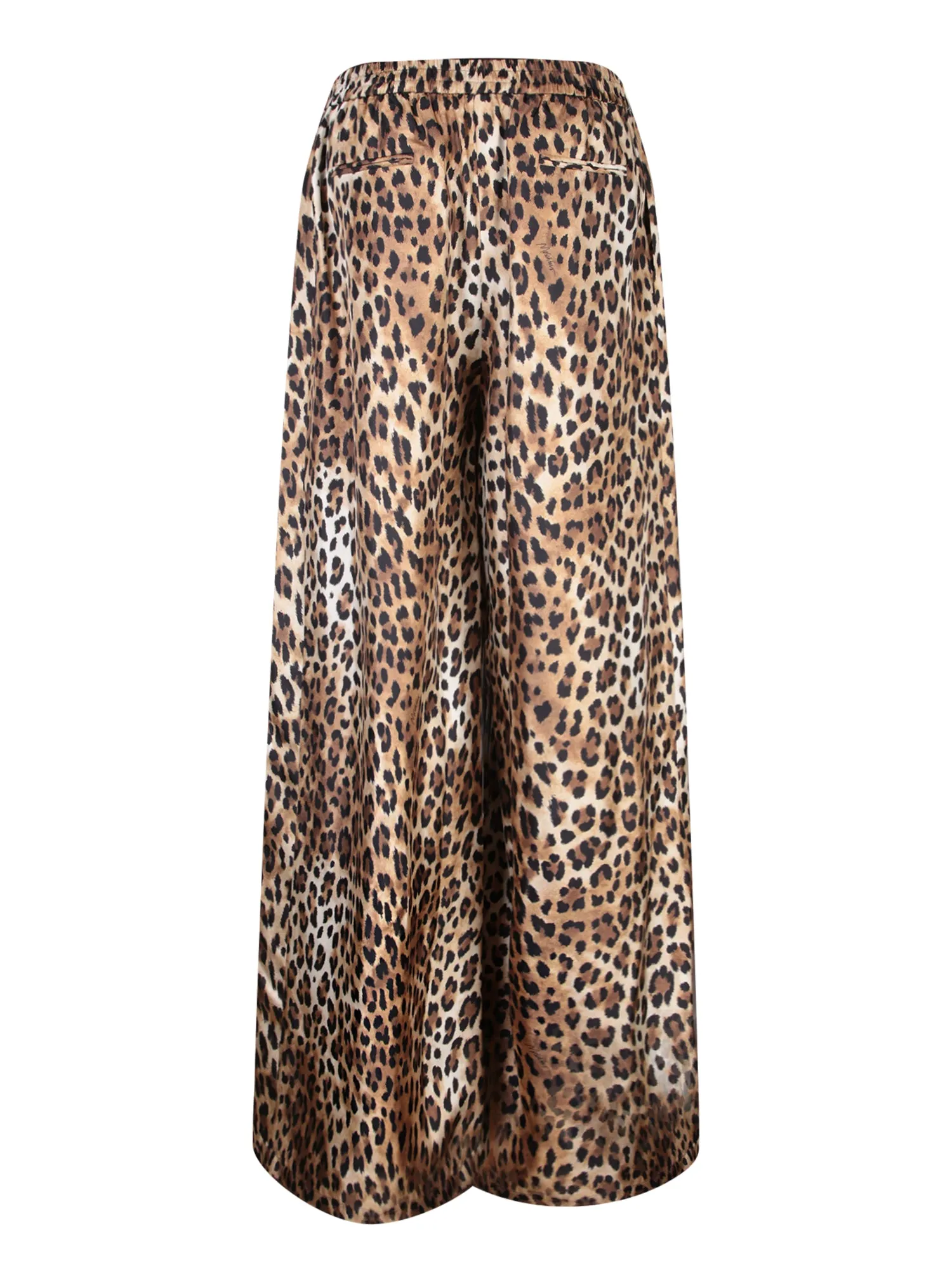 Silk Leopard Print Pants