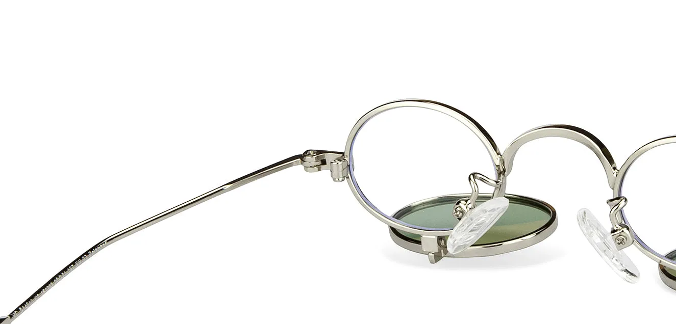 Silver Round Full Rim Unisex Sunglasses by Vincent Chase-151393