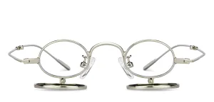 Silver Round Full Rim Unisex Sunglasses by Vincent Chase-151393