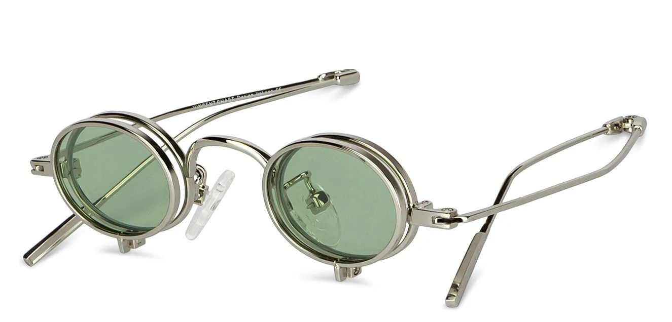 Silver Round Full Rim Unisex Sunglasses by Vincent Chase-151393